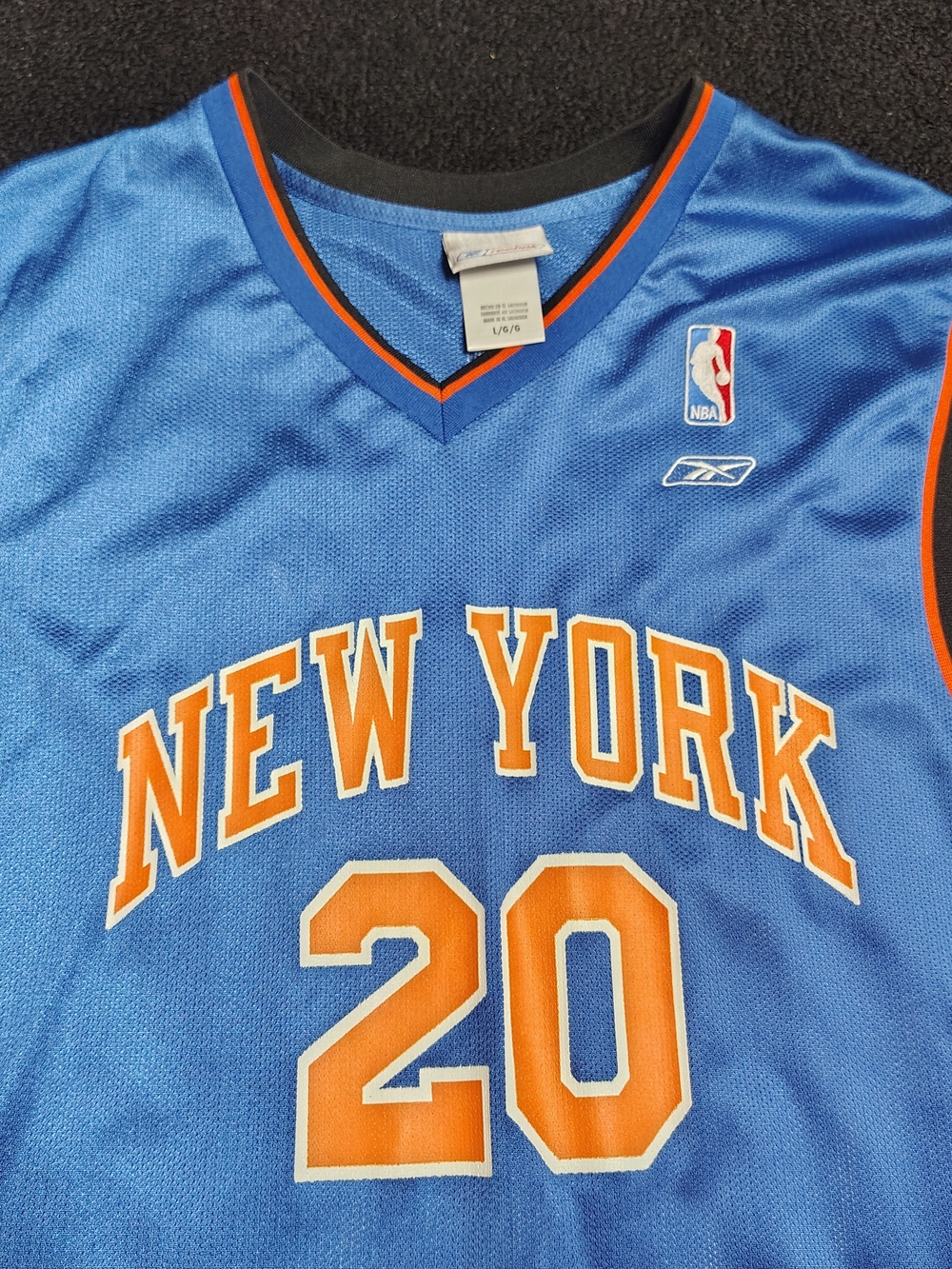 Vintage Reebok New York Knicks Allan Houston Authentic Jersey Size Large